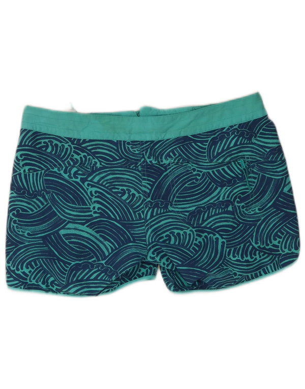 Pantaloni scurți de înot Patagonia pentru femei, cu model abstract, SUA 6, nailon albastru mediu