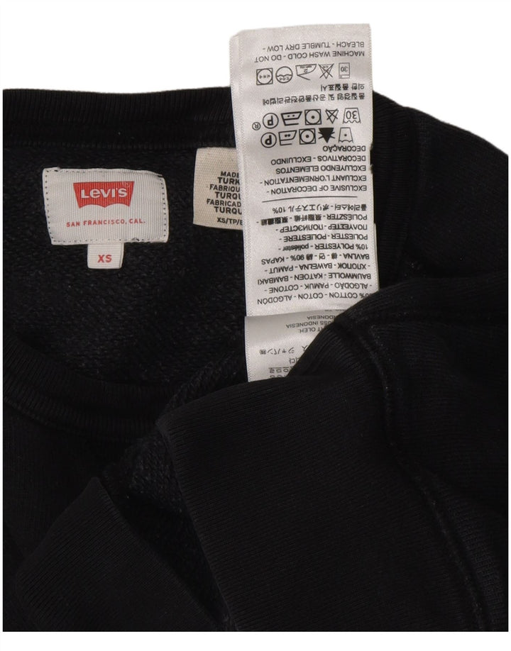 Pulover supradimensionat pentru femei LEVI'S UK 6 XS bumbac negru