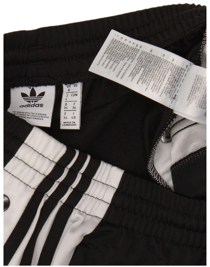 Pantaloni de trening Adidas pentru femei UK 8 Small Black Colorblock Poliester