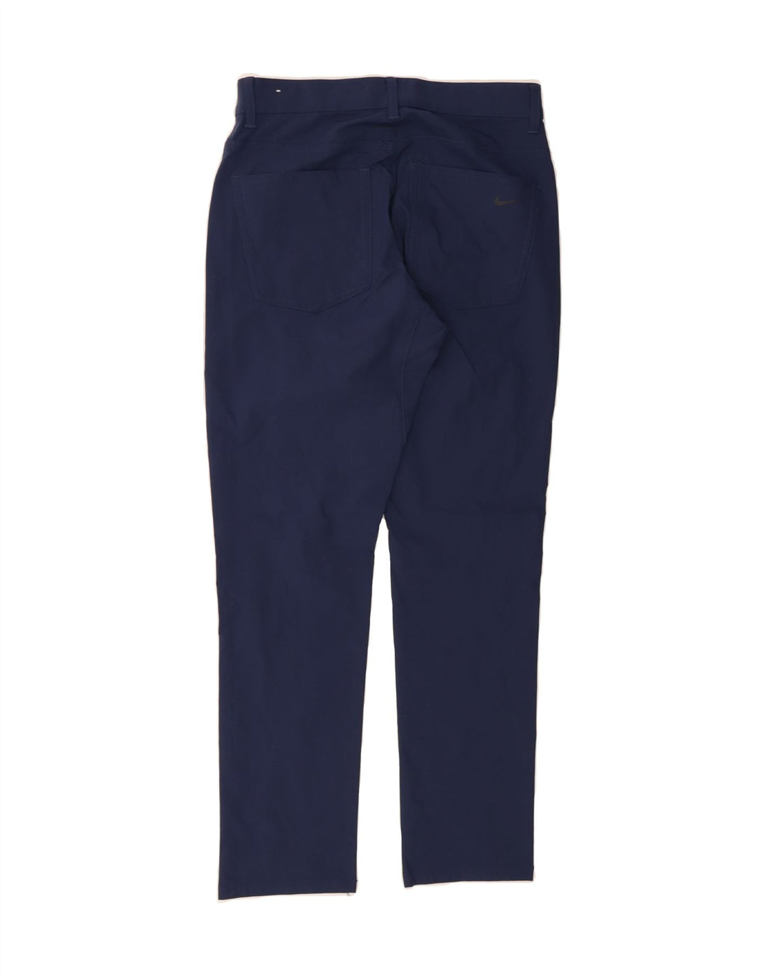 NIKE Womens Slim Fit Casual Trousers W28 L30 Navy Blue Polyester Vintage Nike and Second-Hand Nike from Messina Hembry 