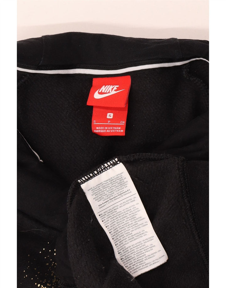Pulover pentru femei Nike Graphic Oversized Hoodie UK 10 Bumbac negru mic