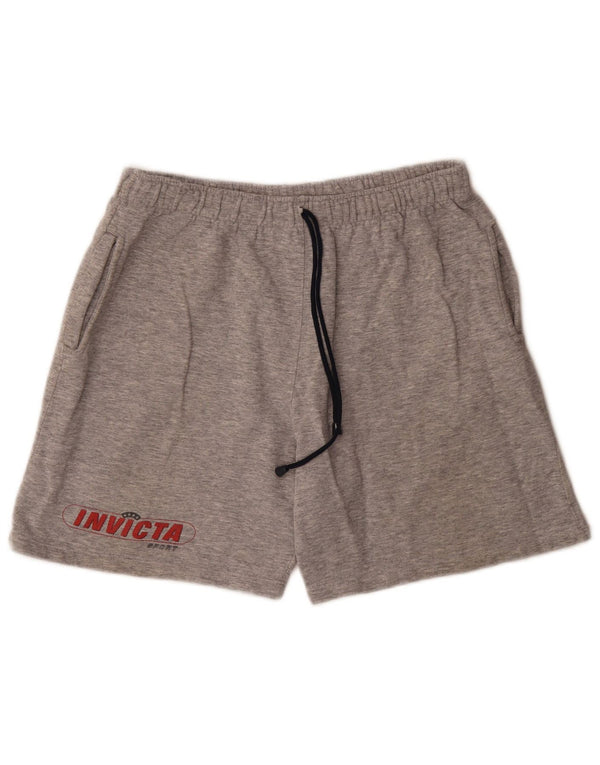 Pantaloni scurti de sport grafic pentru femei Invicta UK 16, mari, gri, pete
