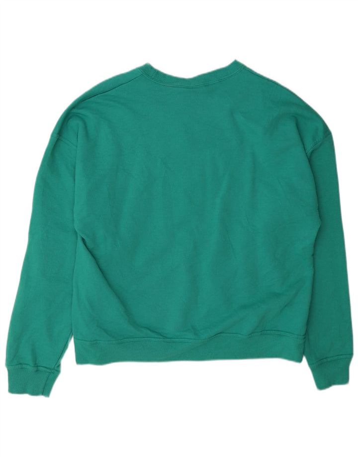 Pulover cu grafic pentru femei Champion UK 14 Bumbac verde mediu