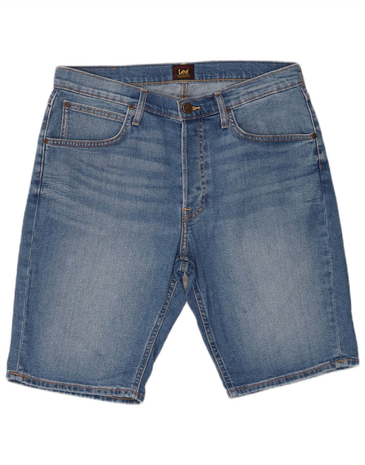 Pantaloni scurți din blugi pentru bărbați Lee W33, bumbac albastru mediu