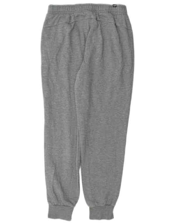 Pantaloni de trening Puma pentru bărbați Joggeri din bumbac gri mediu