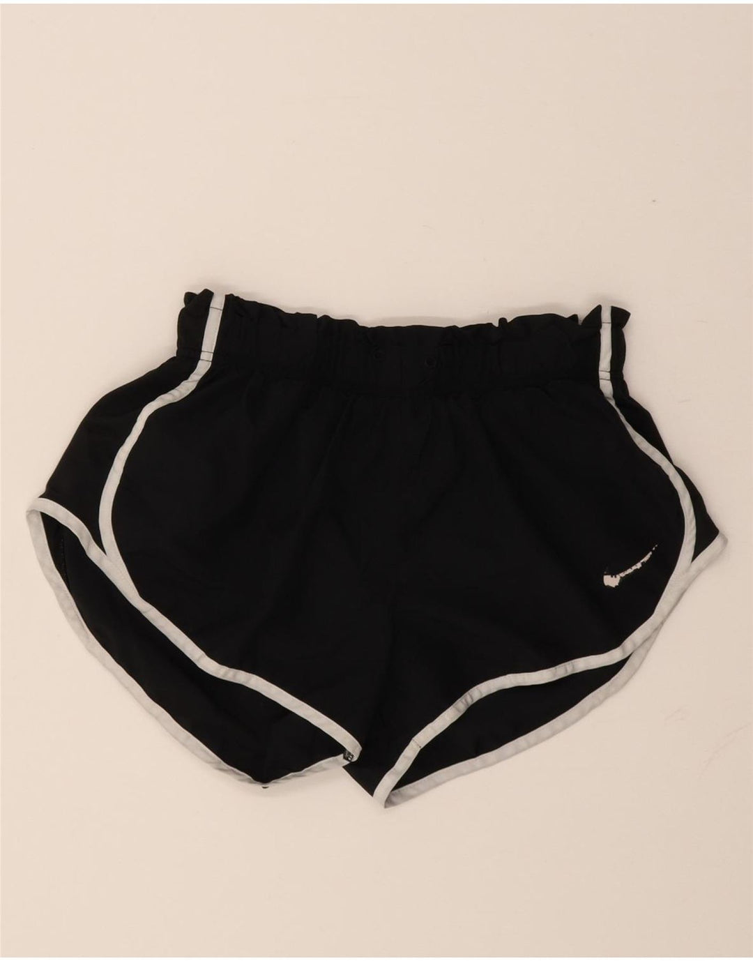 Pantaloni scurți sport Nike Dri Fit pentru femei UK 14 Poliester mediu negru