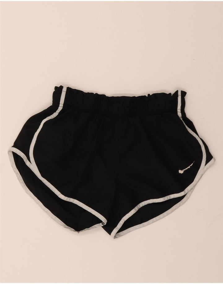 Pantaloni scurți sport Nike Dri Fit pentru femei UK 14 Poliester mediu negru