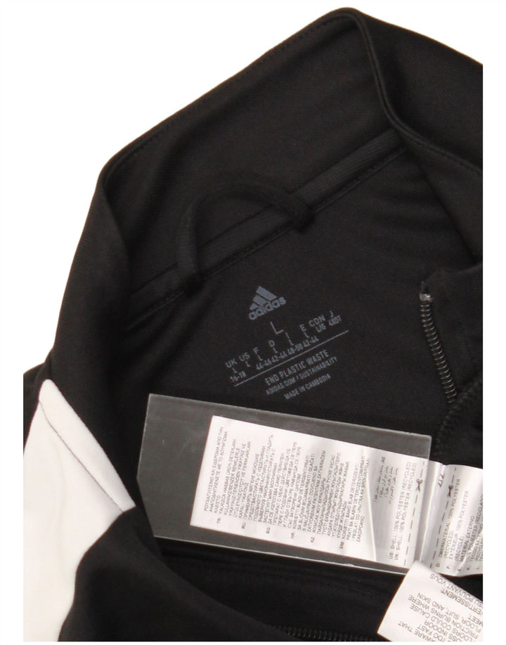 Jachetă de top pentru trening Adidas Aeroready pentru femei Marea Britanie 16/18 Poliester negru mare
