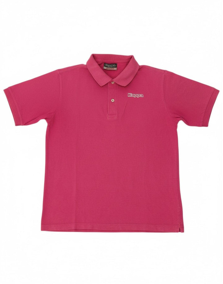 KAPPA Mens Polo Shirt Medium Pink Cotton