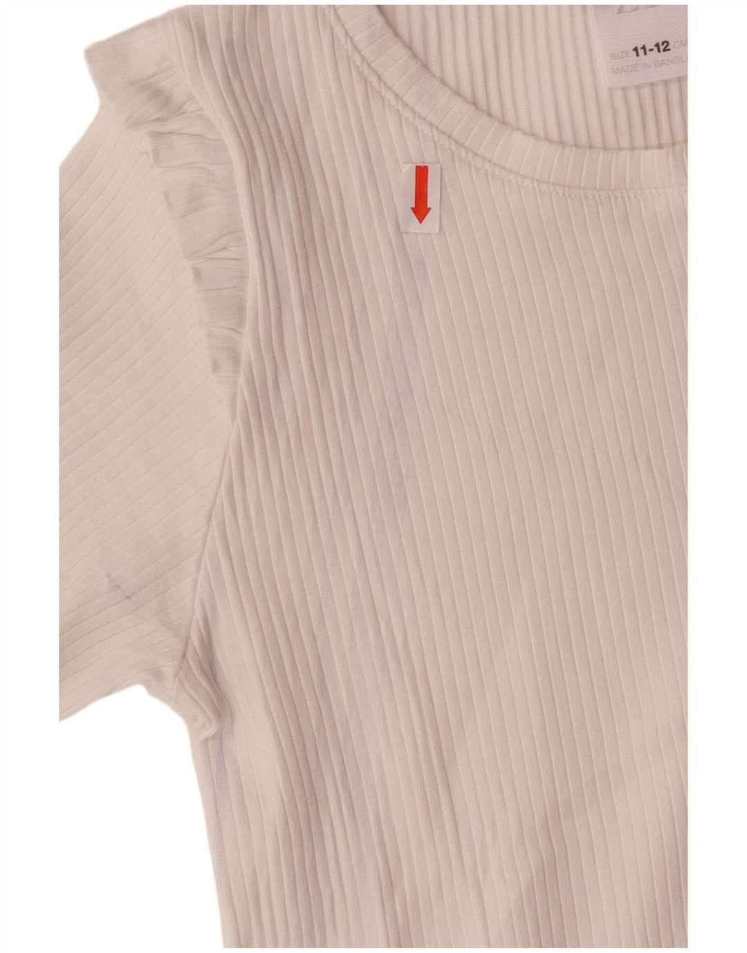 Tricou Fete Zara Top 11-12 Ani Alb