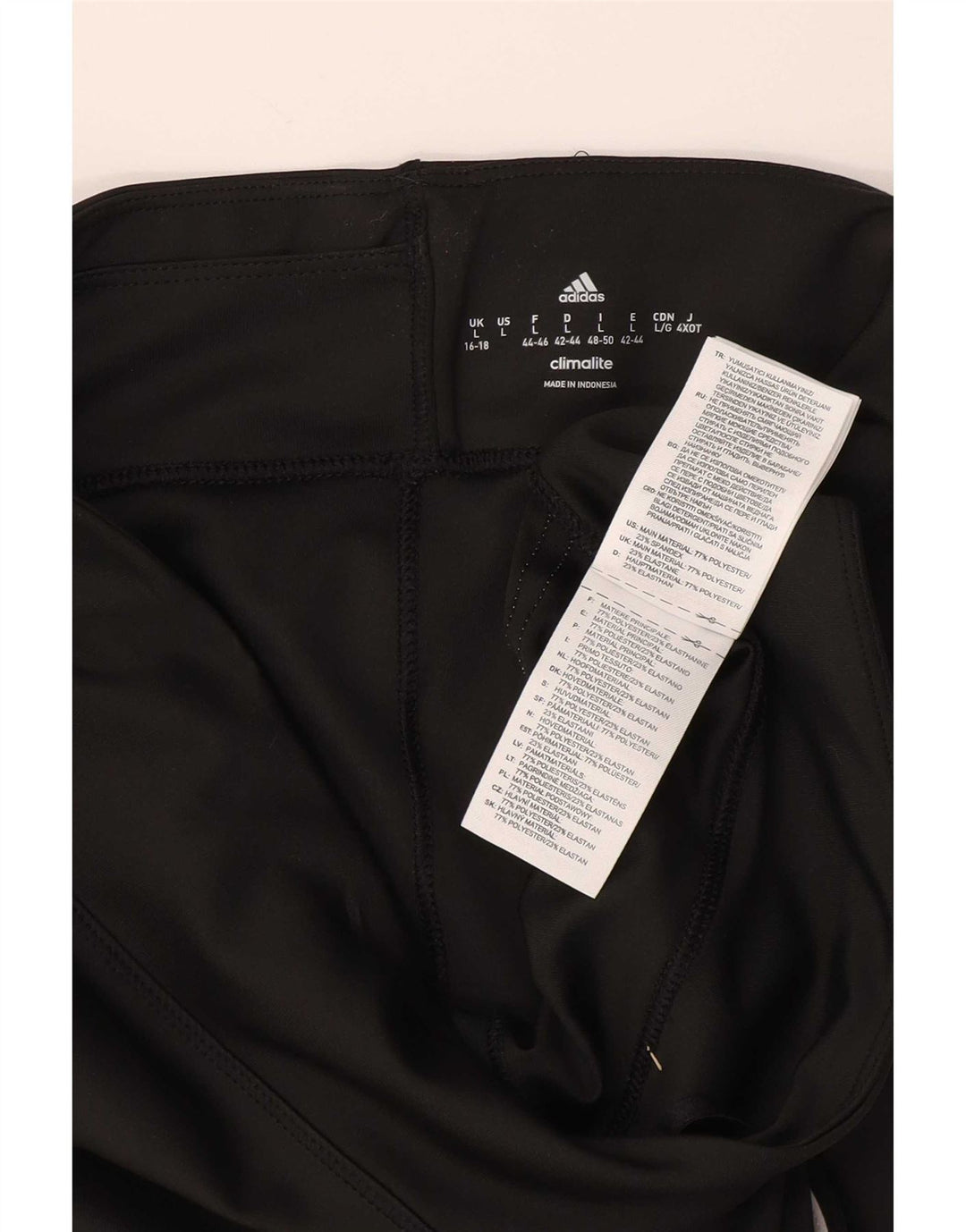 Leggings Adidas Climalite Capri pentru femei Marea Britanie 16/18 Poliester negru mare