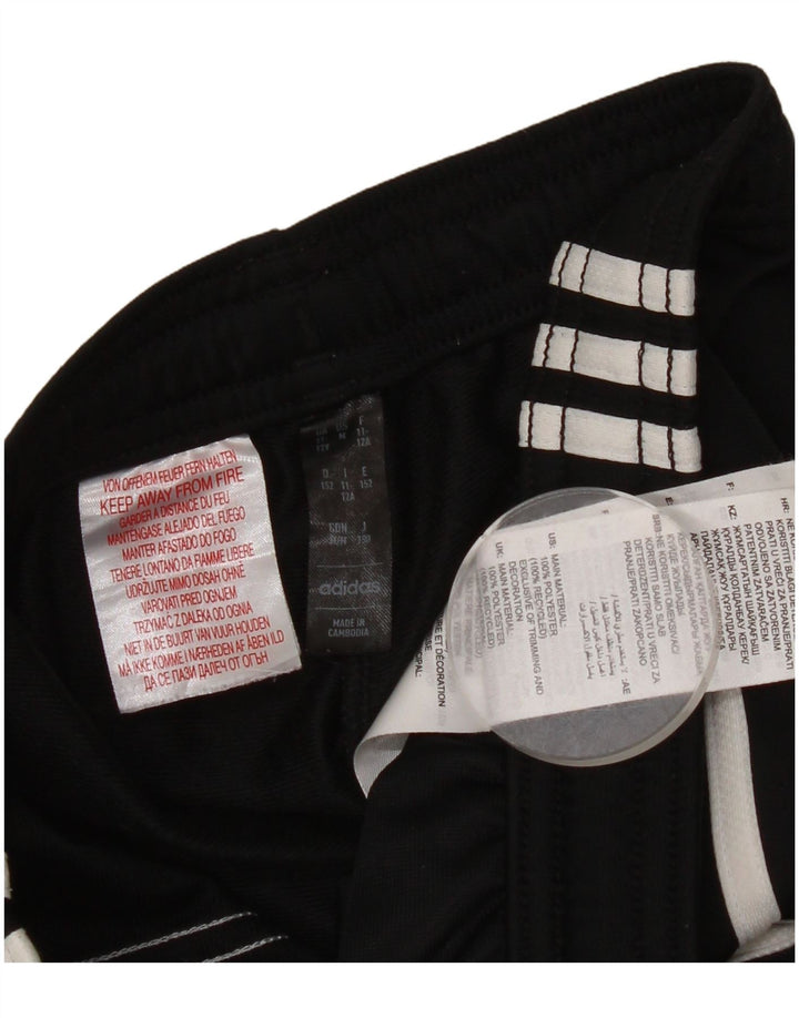 Pantaloni de trening Adidas baieti 11-12 ani poliester negru