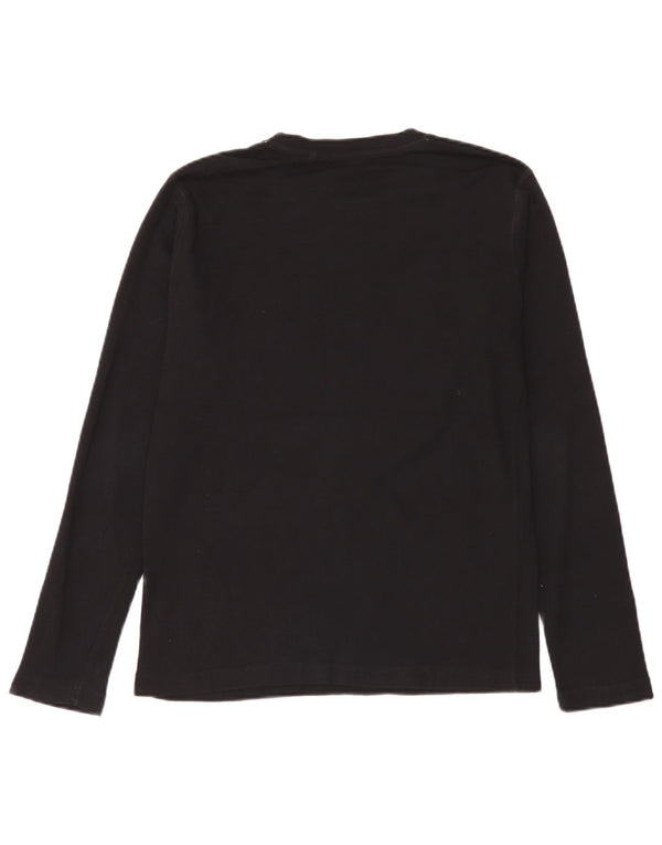 Top grafic Guess pentru femei cu mânecă lungă UK 14, mare, negru, bumbac