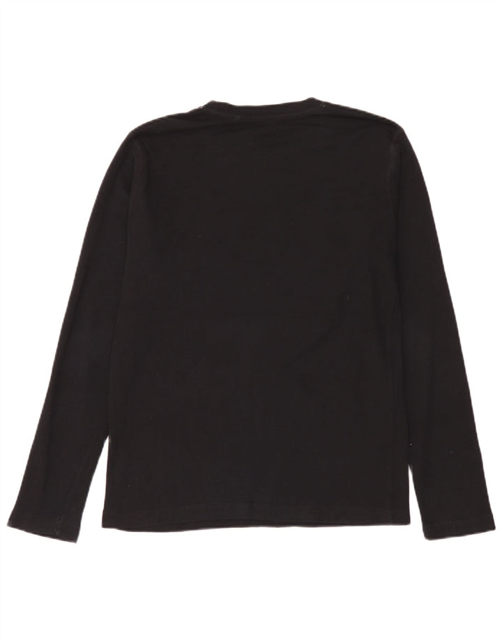 Top grafic Guess pentru femei cu mânecă lungă UK 14, mare, negru, bumbac