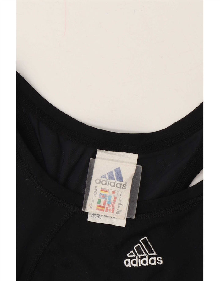 Vest Crop Top pentru femei Adidas UK 10 Small Black Polyamide