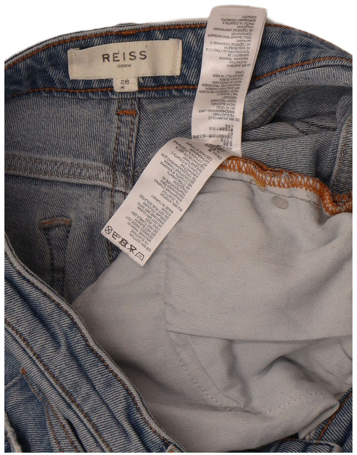 Blugi subțiri pentru femei Reiss W28 L27 Bumbac albastru