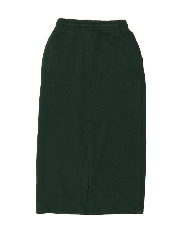 ZARA Womens Straight Skirt Medium W26  Green Cotton Vintage Zara and Second-Hand Zara from Messina Hembry 