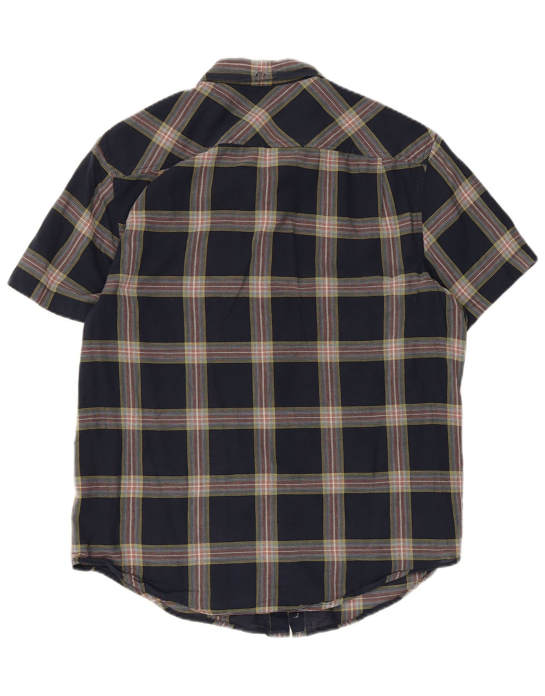 Cămașă cu mânecă scurtă pentru bărbați Heritage Slim Fit Penguin, cu carouri medii bleumarin