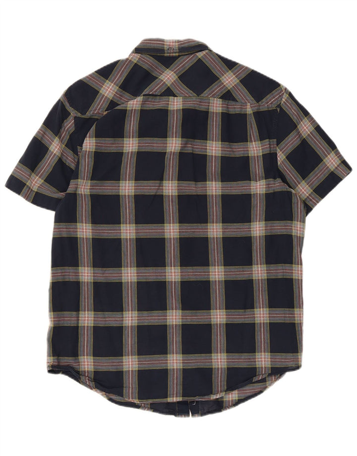 Cămașă cu mânecă scurtă pentru bărbați Heritage Slim Fit Penguin, cu carouri medii bleumarin