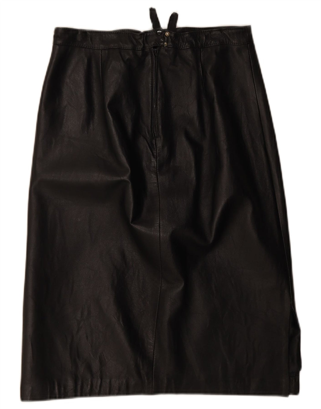 Fusta din piele vintage pentru femei W28 Medium Black