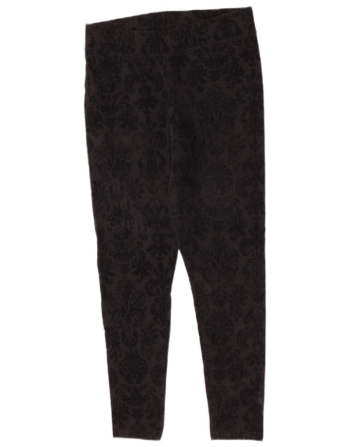 Leggings pentru femei Marks & Spencer UK 14 Medium Black Paisley Bumbac