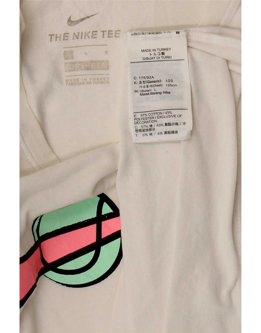 Tricou grafic Nike pentru bărbați Top mare din bumbac alb
