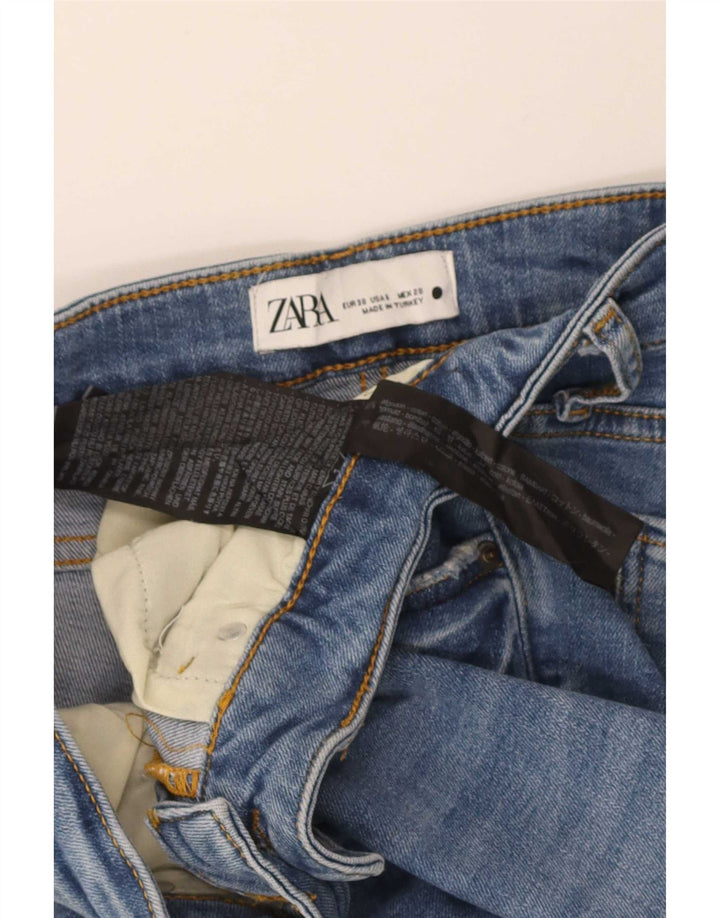 Blugi evazați pentru femei Zara EU 38 Mici L28 L32 Bumbac albastru