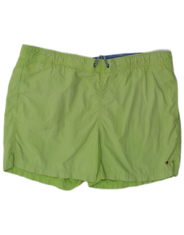 Pantaloni scurți de înot Tommy Hilfiger pentru bărbați, poliester verde mediu