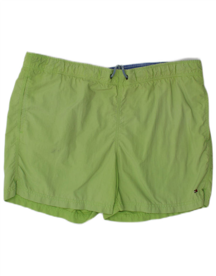 Pantaloni scurți de înot Tommy Hilfiger pentru bărbați, poliester verde mediu
