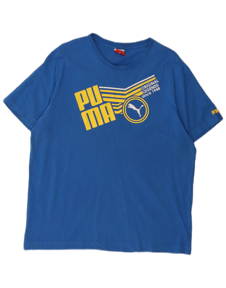 Tricou grafic PUMA pentru bărbați Top XL Albastru