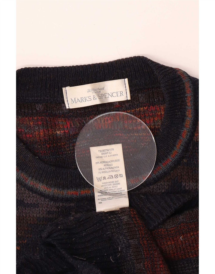 Pulover pentru bărbați Marks & Spencer, cu gât de barcă, mare, multicolor