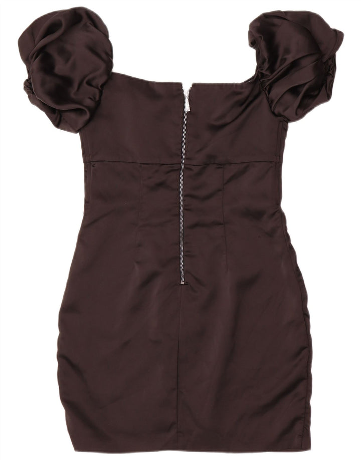 Rochie Guess pentru femei, cu umăr deschis, bodycon UK 8, poliester negru mic