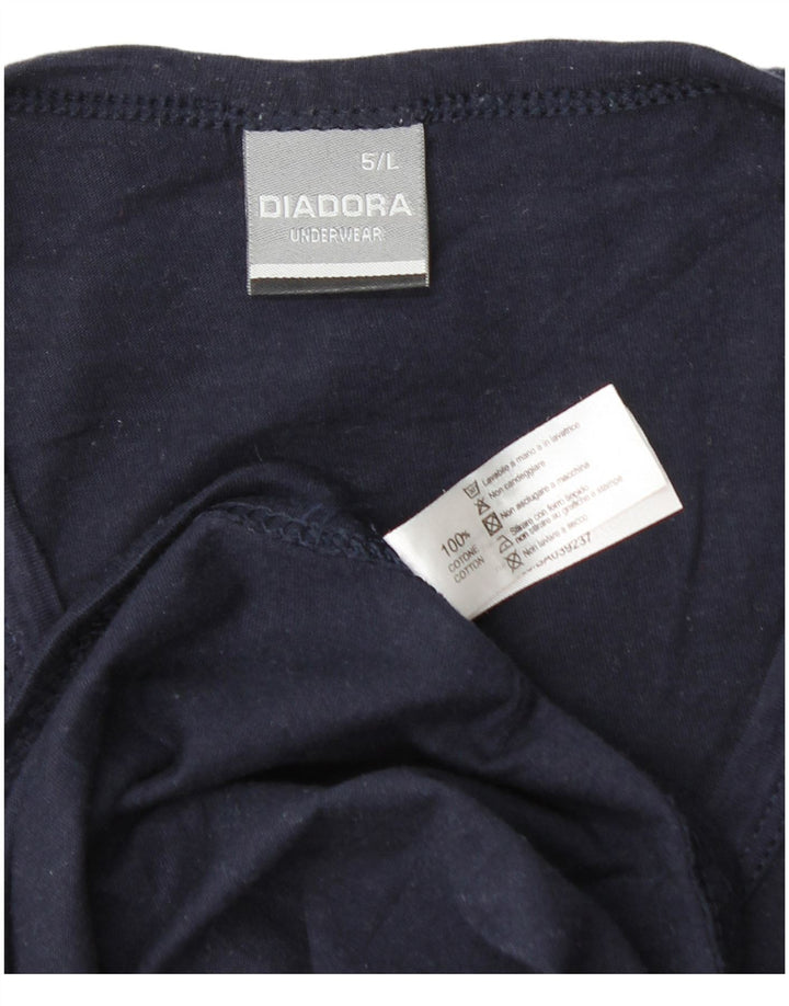 Tricou pentru bărbați Diadora Top mare din bumbac bleumarin