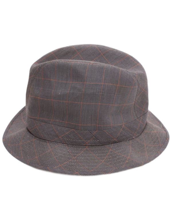 Pălărie Fedora Vintage pentru bărbați, mare, gri clasică