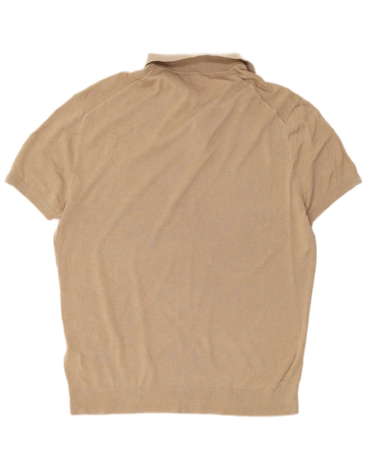 Tricou polo pentru bărbați Zara, mare, bej, bumbac