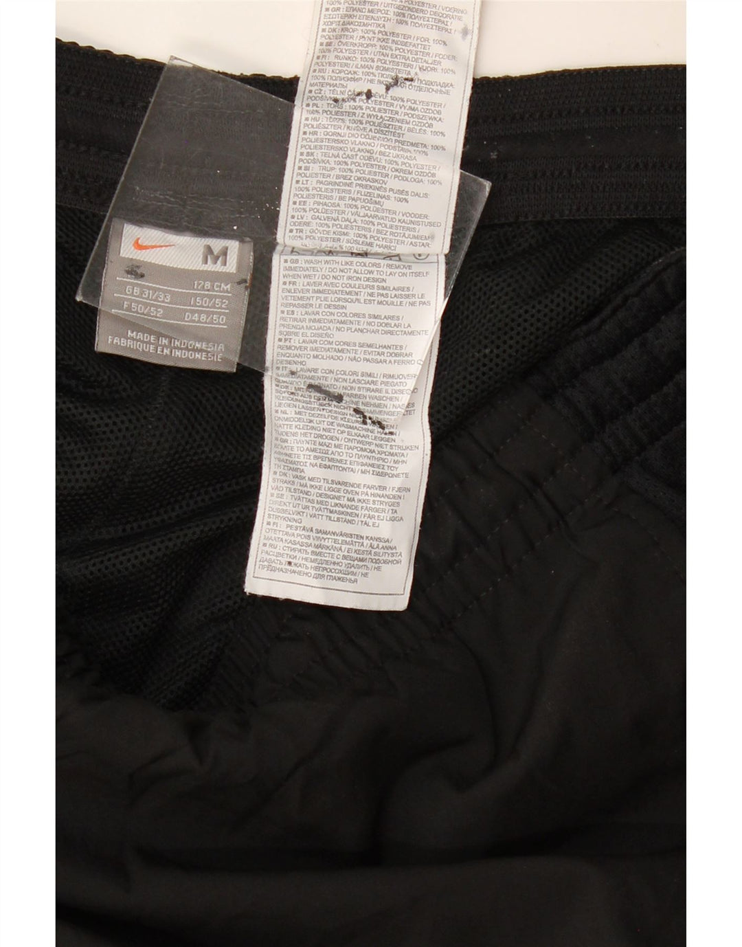 Pantaloni de trening pentru bărbați NIKE Pantaloni de jogging Mediu, negru, poliester color bloc