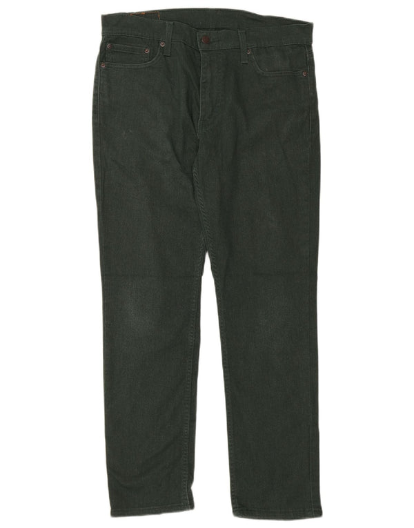 LEVI'S Mens 511 Slim Jeans W33 L30 Green Cotton