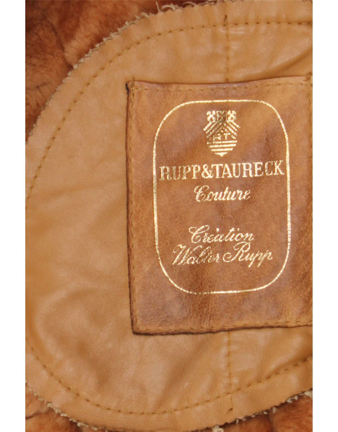 Jachetă din shearling pentru femei Rupp & Taureck Couture UK 14 maro mediu