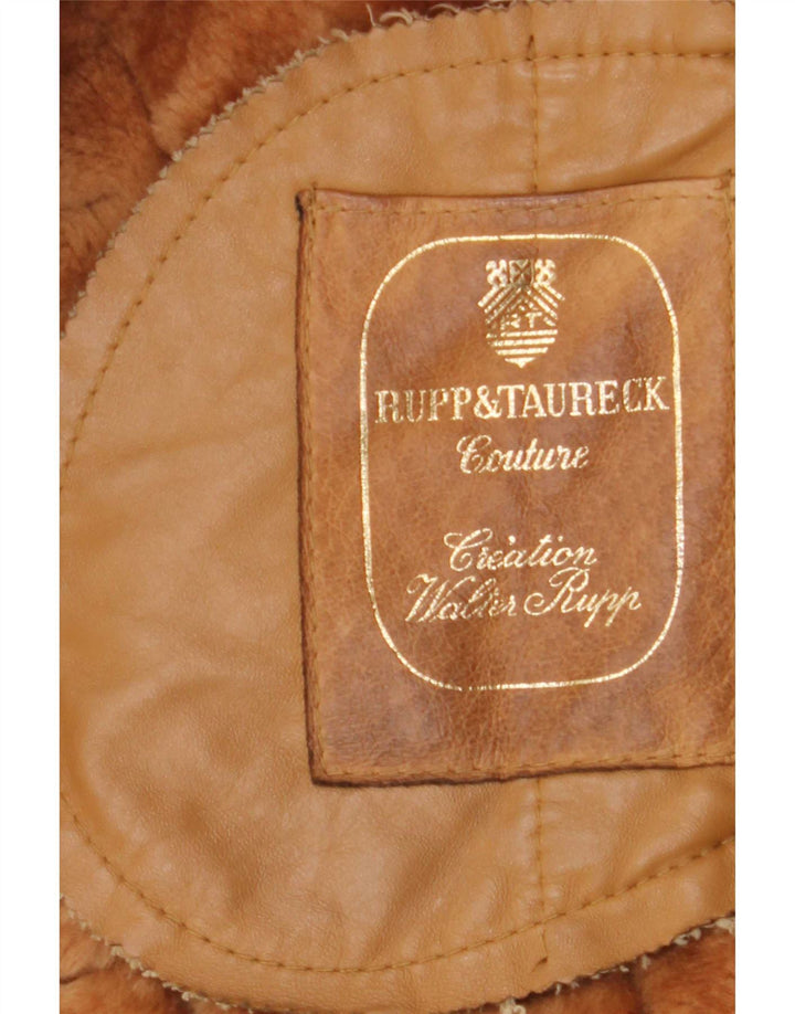 Jachetă din shearling pentru femei Rupp & Taureck Couture UK 14 maro mediu
