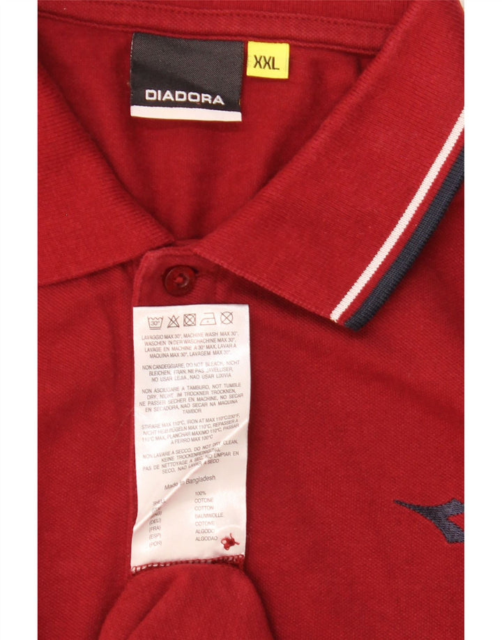 DIADORA Tricou Polo pentru Barbati 2XL Bumbac Maroon