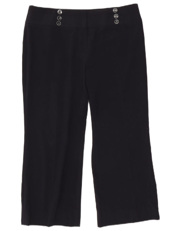 Pantaloni tăiați pentru femei Marks & Spencer UK 16 Large W36 L26 Bleumarin