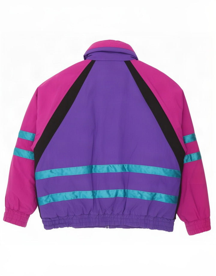 Jachetă de schi vintage pentru bărbați UK 40, mare, multicoloră, din nailon