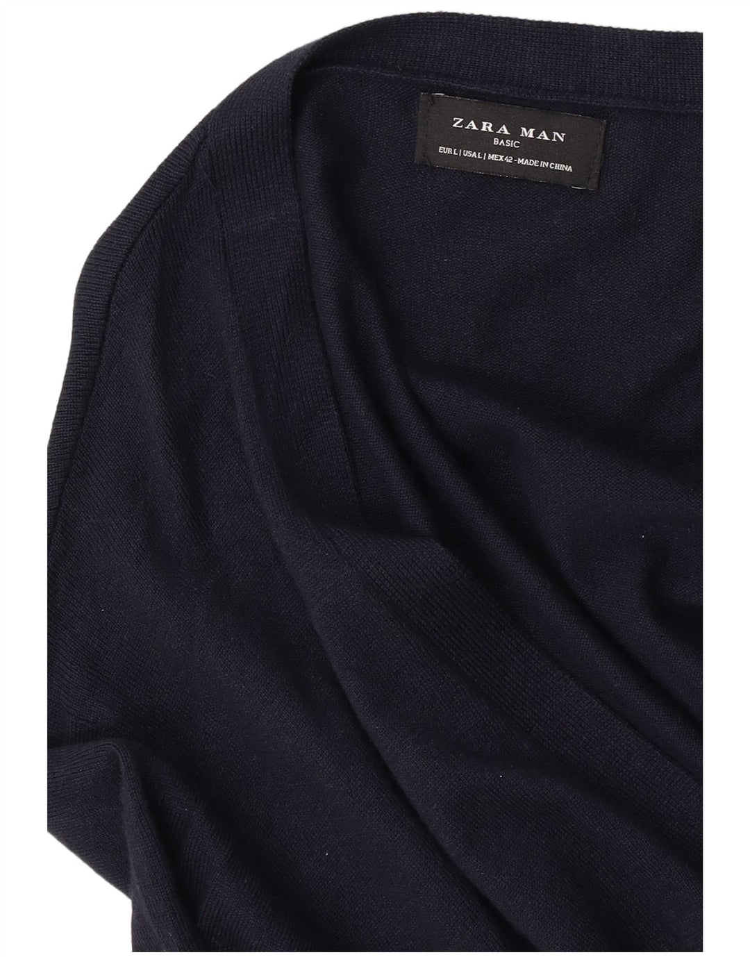 Pulover cardigan pentru bărbați Zara, mare, bleumarin