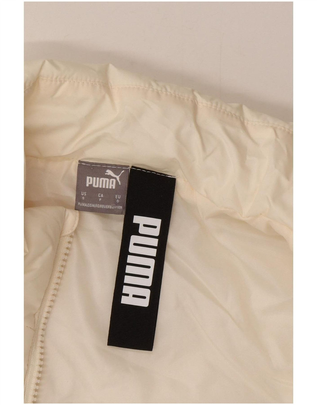 Gilet căptușit pentru femei Puma UK 10 Small Off White Poliester