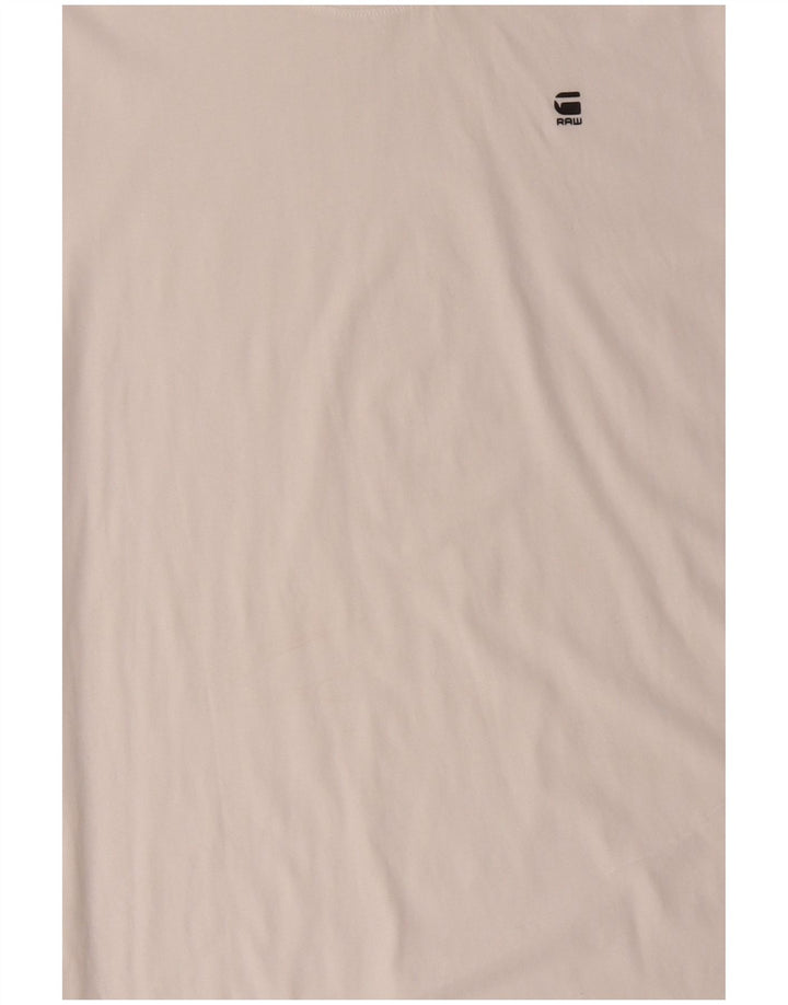 Tricou G-STAR pentru bărbați Top mare din bumbac alb
