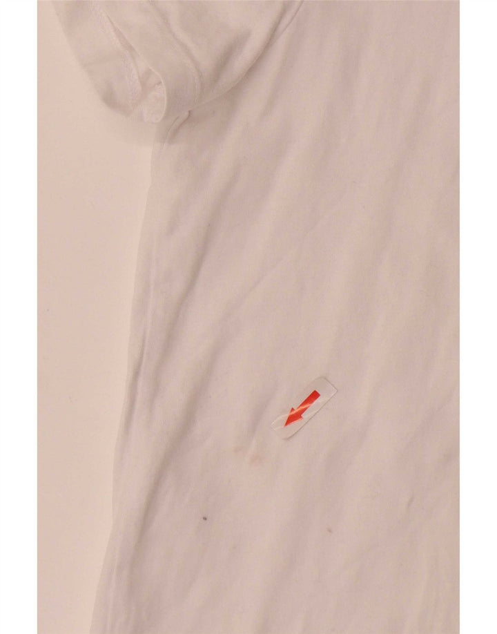 Tricou Superdry pentru bărbați Top mare din bumbac alb
