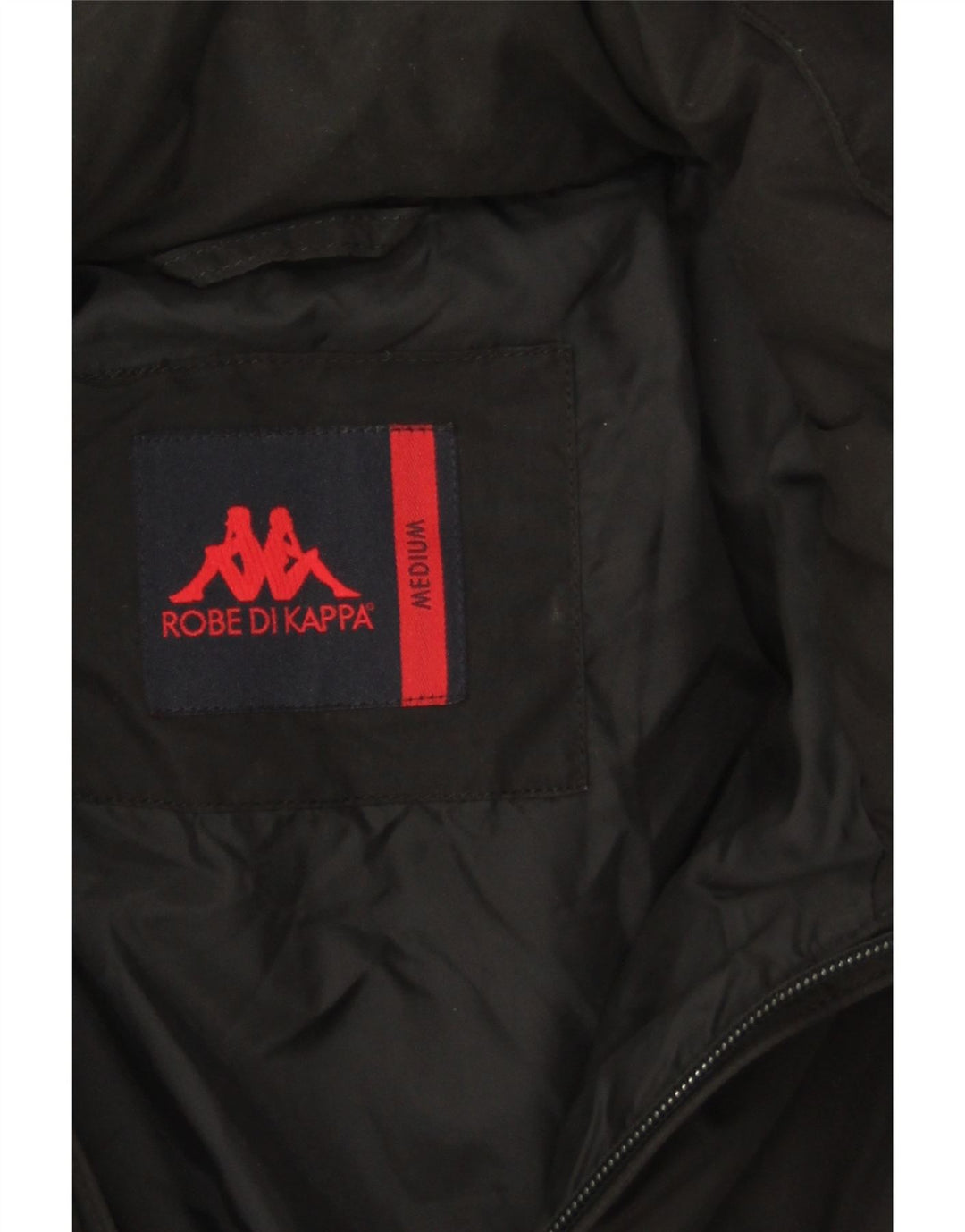 KAPPA Mens Hooded Padded Jacket UK 38 Medium Black Polyester Vintage Kappa and Second-Hand Kappa from Messina Hembry 