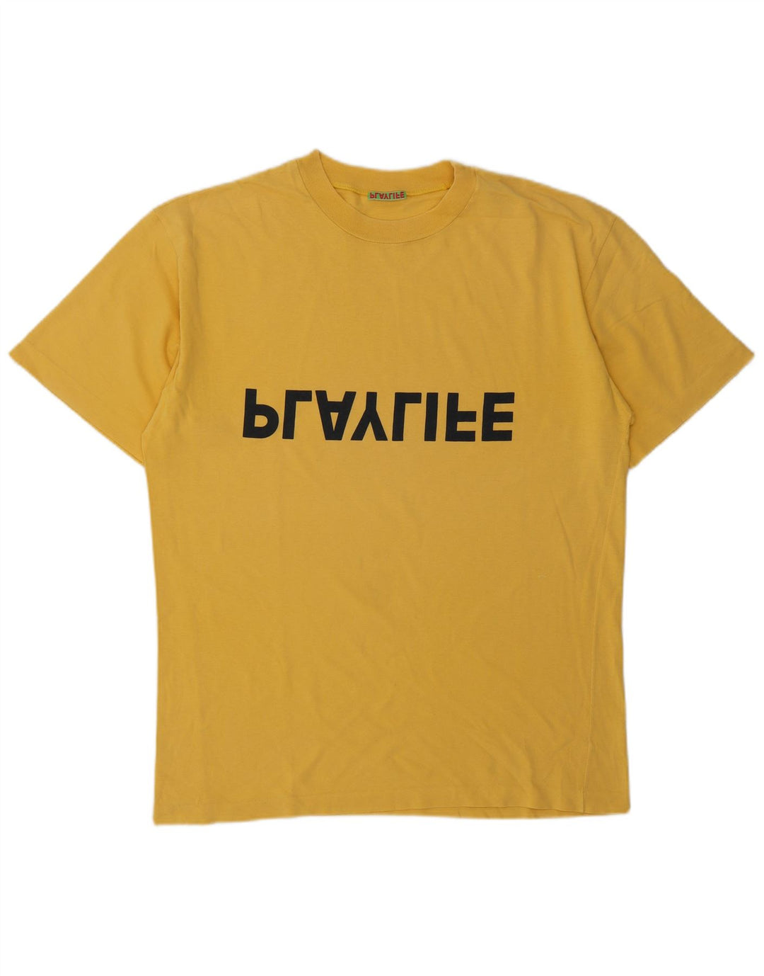 Tricou grafic pentru bărbați Playlife Top Mediu Galben