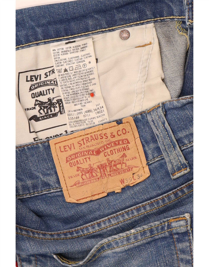 Blugi Levi's 511 Slim pentru bărbați W35 L31 Bumbac albastru