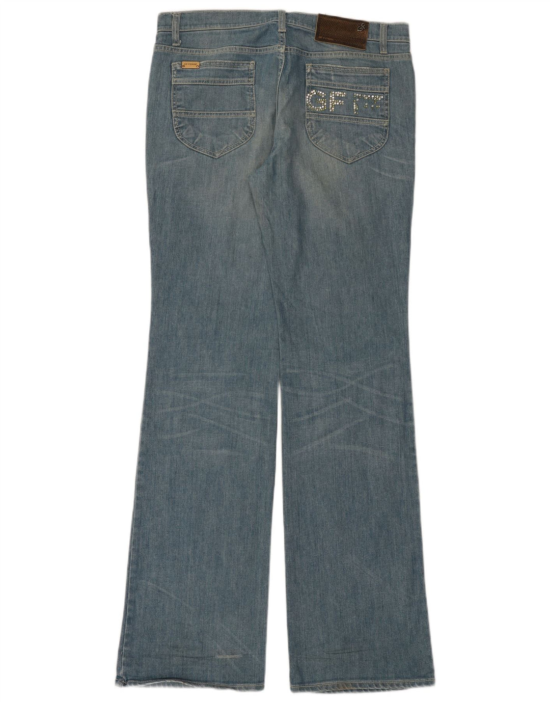 Gianfranco Ferre Blugi pentru damă cu grafic bootcut W31 L35 Bumbac albastru